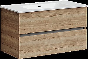 Тумба с раковиной Sancos Urban UR90EG дуб галифакс для ванной в интернет-магазине Sanbest