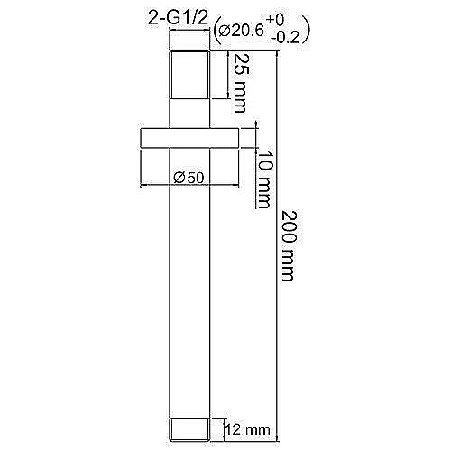 Держатель верхнего душа WasserKRAFT A151 купить в интернет-магазине сантехники Sanbest