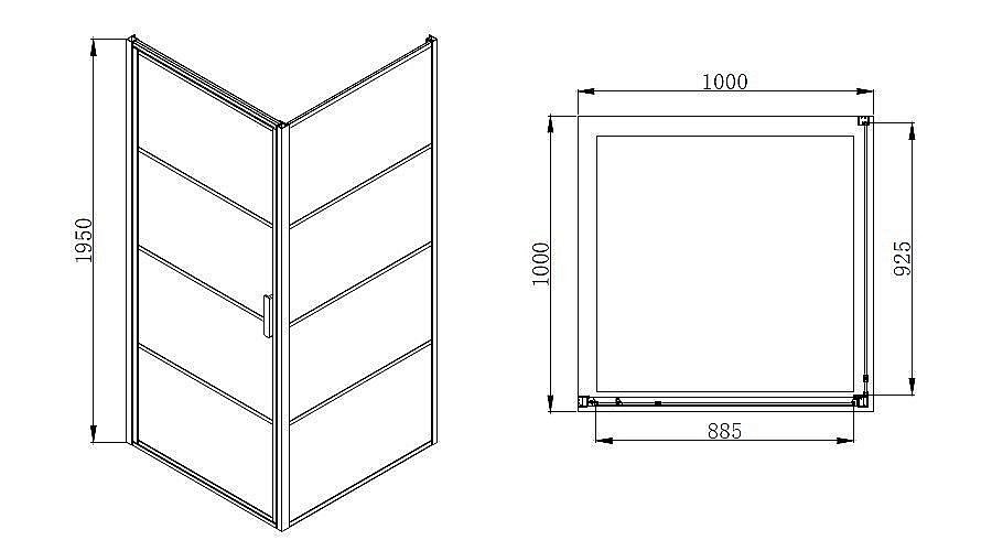 Душевой уголок Azario Richmond 100х100 купить в интернет-магазине Sanbest
