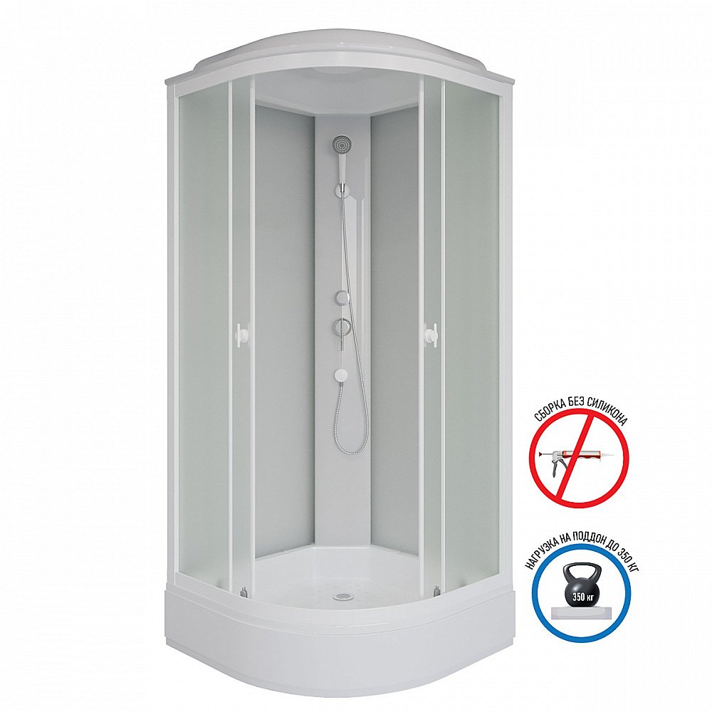 Душевая кабина Niagara Promo P80/26/MT 80х80 купить в интернет-магазине Sanbest