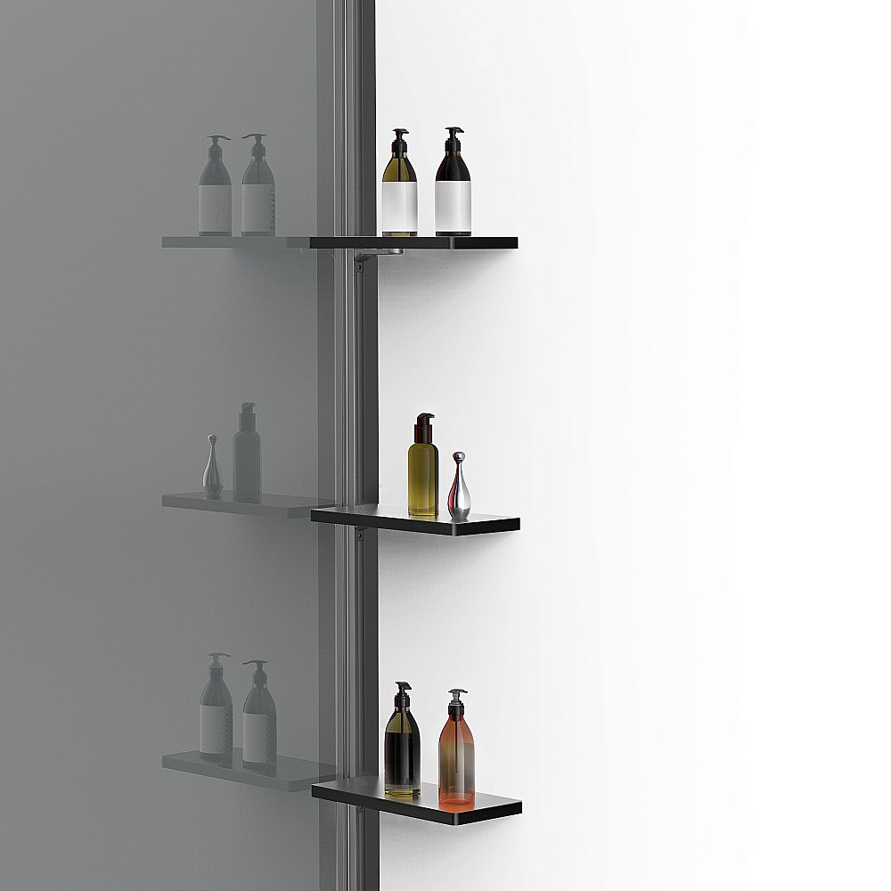 Душевая перегородка Vincea Walk-In VSW-1HWS120CGGM 120 профиль вороненая сталь/стекло тонированное купить в интернет-магазине Sanbest