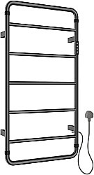 Полотенцесушитель электрический Allen Brau Priority 7.31002-GM графит брашированный купить в интернет-магазине сантехники Sanbest