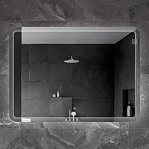 Зеркало с LED подстветкой Cezares DUET CZR-SPC-LED-TCH 110x80 в ванную от интернет-магазине сантехники Sanbest