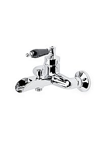 Смеситель для ванны Boheme Vogue 223-BLC хром/ручка черная керамика купить в интернет-магазине сантехники Sanbest