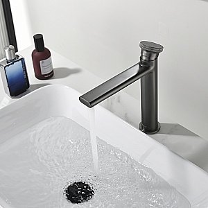 Смеситель для раковины Black&white Gravity GF-7307-GM оружейная сталь матовая купить в интернет-магазине сантехники Sanbest