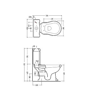 Унитаз Migliore Bella 20611 выпуск в стену белый/кнопка золото купить в интернет-магазине Sanbest