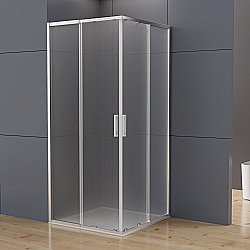 Душевой уголок Vincea Rapid-N 700/800x700/800 VSS-3RN8080E10MT стекло текстурное/профиль хром купить в интернет-магазине Sanbest