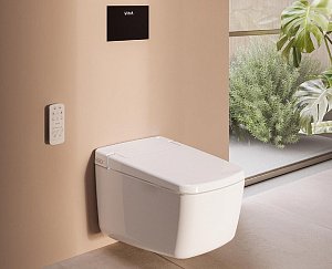 Унитаз Vitra V-CARE Prime 7231B403-6216 безободковый, с крышкой микролифт, белый купить в интернет-магазине Sanbest