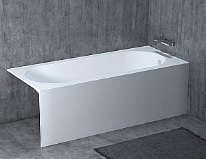 Ванна Salini ORNELLA КIТ S-Stone 169x74102421M белая матовая купить в интернет-магазине Sanbest