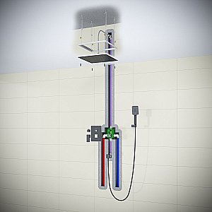 Душевая система Timo Selene SX-2039/03SM черная матовая купить в интернет-магазине сантехники Sanbest