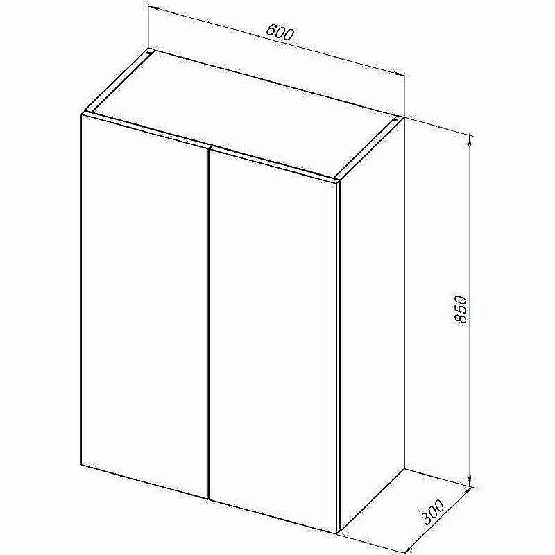 Шкаф Aquanet Вега 60 329128 белый для ванной в интернет-магазине сантехники Sanbest