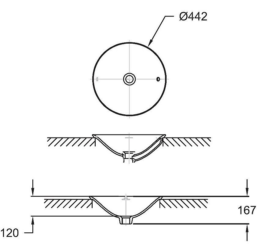Раковина Jacob Delafon CARILLON E96118-0 45 белая купить в интернет-магазине Sanbest