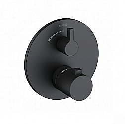 Смеситель для душа Kludi Nova Fonte Puristic 208853915 черный матовый купить в интернет-магазине сантехники Sanbest