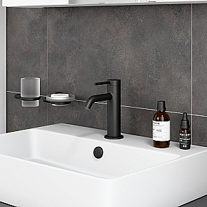 Смеситель для раковины VitrA Minimax Round A4353036EXP матовый черный купить в интернет-магазине сантехники Sanbest