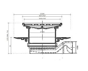 Душевой трап Pestan Confluo Standard 15х15 Plate 8 купить в интернет-магазине Sanbest
