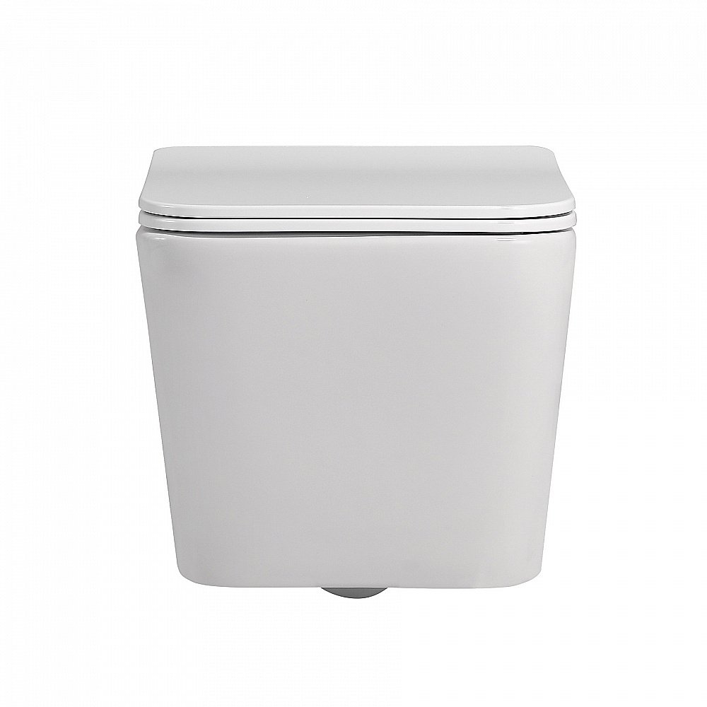 Унитаз подвесной ABBER Rechteck AC1201 с крышкой микролифт, безободковый, купить в интернет-магазине Sanbest