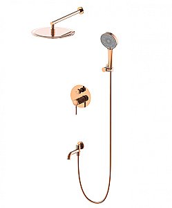 Душевая система встраиваемая WONZON & WOGHAND TOR, Розовое золото (WW-88939073-RG) купить в интернет-магазине сантехники Sanbest