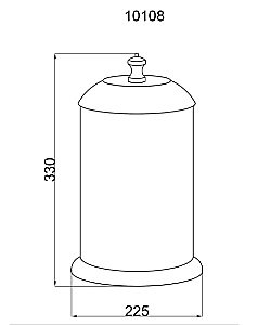 Мусорное ведро Boheme Palazzo Bianco 10108 купить в интернет-магазине сантехники Sanbest