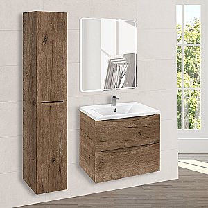 Тумба с раковиной Vincea Mia VMC-2MA600 60 дуб винтаж для ванной в интернет-магазине Sanbest