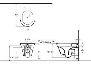 Унитаз подвесной Migliore MONACO 32062, белая керамика, безободковый купить в интернет-магазине Sanbest