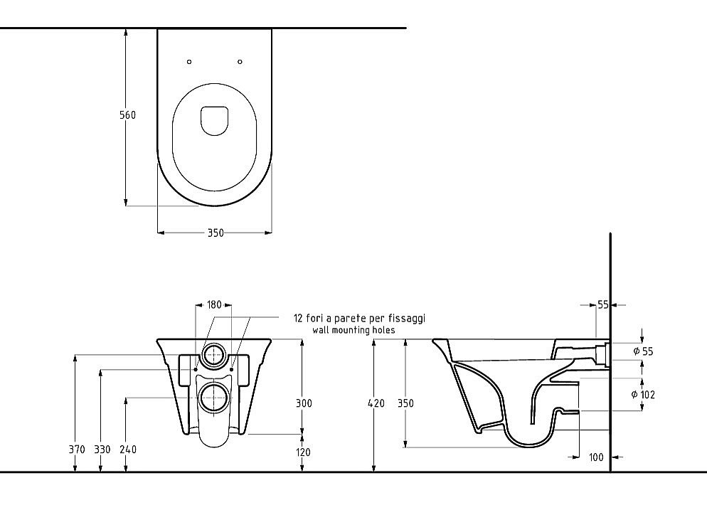 Унитаз подвесной Migliore MONACO 32062, белая керамика, безободковый купить в интернет-магазине Sanbest