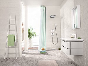 Смеситель для душа Hansgrohe ShowerSelect Glass 15736400 купить в интернет-магазине сантехники Sanbest
