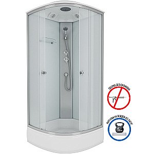 Душевая кабина Niagara Eco 90х90 E90/26/MT стекло матовое/профиль хром купить в интернет-магазине Sanbest