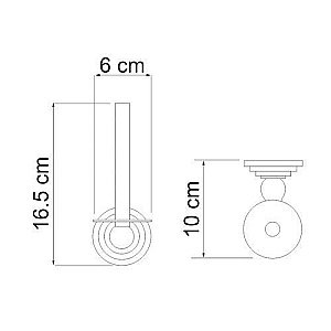 Держатель туалетной бумаги WasserKRAFT Ammer К-7097 купить в интернет-магазине сантехники Sanbest