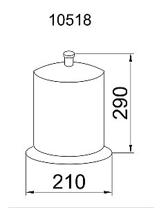 Мусорное ведро Boheme Chiaro 10518 купить в интернет-магазине сантехники Sanbest