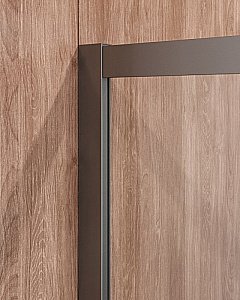 Душевой уголок Cezares Molveno 100x100 Molveno-R-2-100-C-GM-IV стекло прозрачное/профиль матовая оружейная сталь купить в интернет-магазине Sanbest