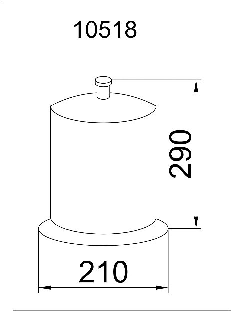 Мусорное ведро Boheme Chiaro 10518 купить в интернет-магазине сантехники Sanbest