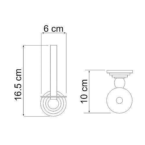 Держатель туалетной бумаги WasserKRAFT Ammer К-7097 купить в интернет-магазине сантехники Sanbest