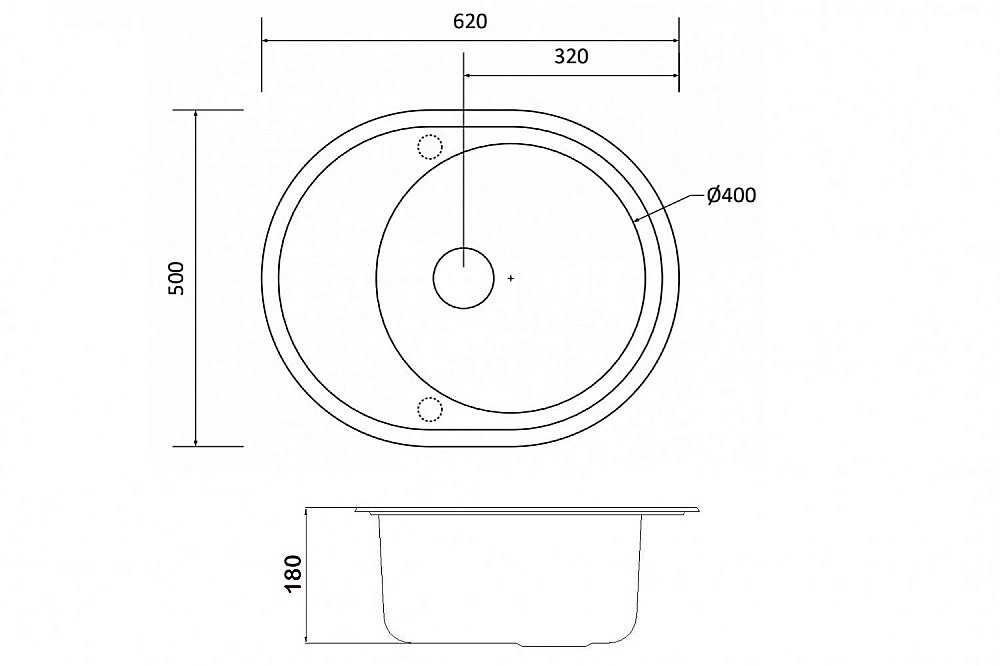 Мойка для кухни ZORG GR 620 BLACK BRONZE купить в интернет-магазине сантехники Sanbest