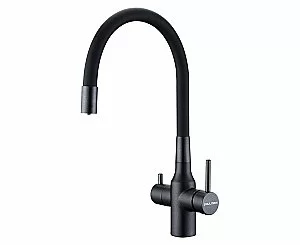 Смеситель для кухни Paulmark Salix Sa213419-BLM черный купить в интернет-магазине сантехники Sanbest