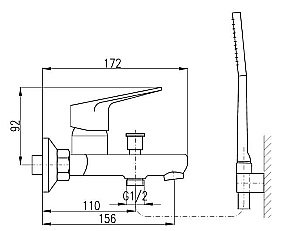 Смеситель для ванны Rav-Slezak VICTORIA VI254.5/1 купить в интернет-магазине сантехники Sanbest