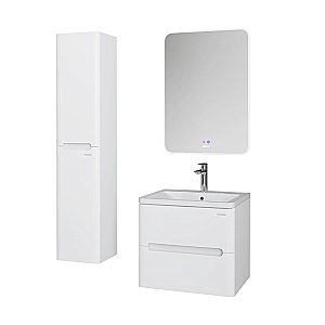 Тумба с раковиной подвесная Grossman АДЕЛЬ-НОРМА 60 белая для ванной в интернет-магазине Sanbest