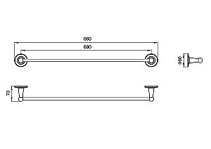 Полотенцедержатель Timo Nelson 160053/02 купить в интернет-магазине сантехники Sanbest