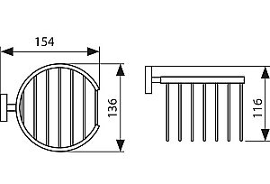 Держатель для освежителя воздуха Kaiser KH-4312 бронза купить в интернет-магазине сантехники Sanbest