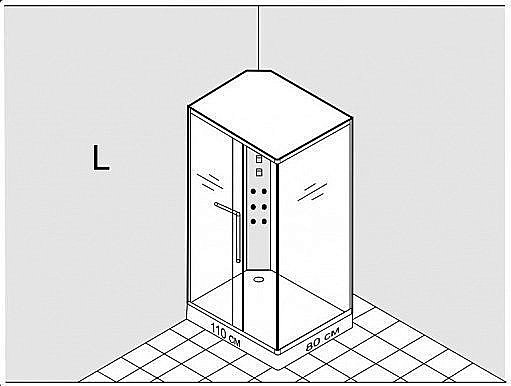 Душевая кабина Lagard Alpina 110x80 купить в интернет-магазине Sanbest
