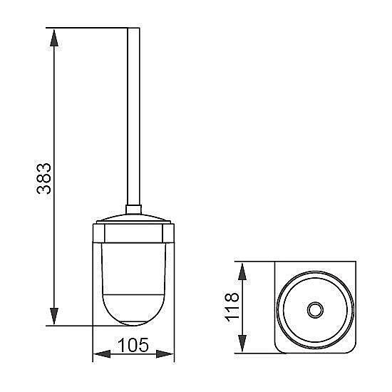 Ершик с держателем Aquanet 5788-1 купить в интернет-магазине сантехники Sanbest