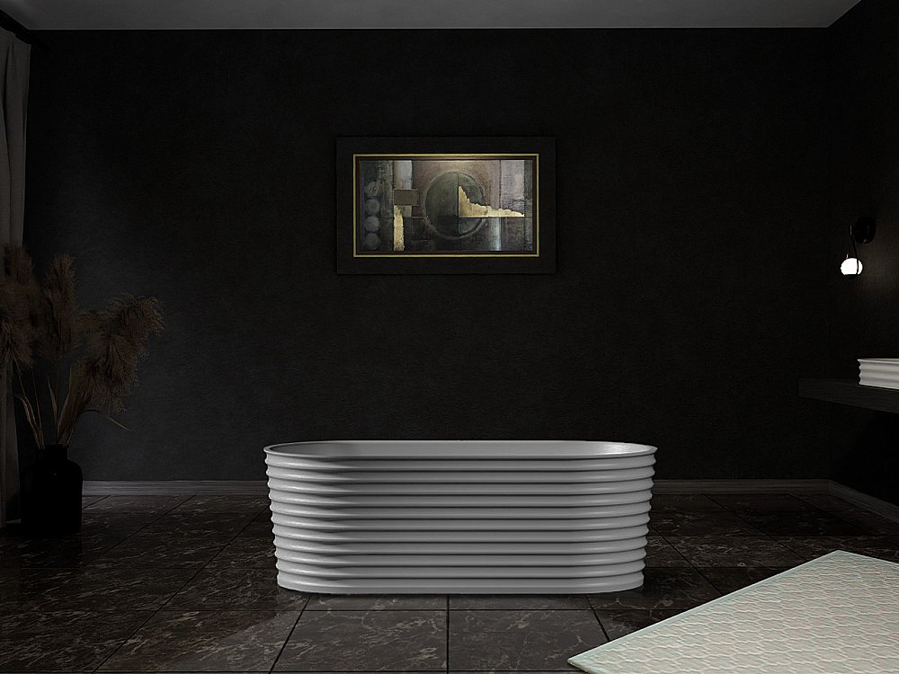 Ванна Abber Stein 170x80 AS9650 белая матовая купить в интернет-магазине Sanbest