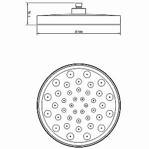 Комплект верхнего и ручного душа Vincea Inspire VSHH-3I2AHCH хром купить в интернет-магазине сантехники Sanbest