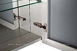 Зеркальный шкаф De Aqua Алюминиум 261749 50 серебро купить в интернет-магазине сантехники Sanbest