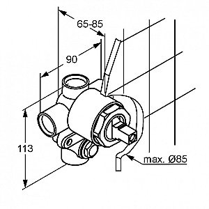 Душевая система Kludi Bozz 386310576 хром купить в интернет-магазине сантехники Sanbest