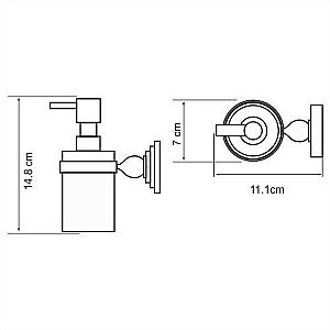 Диспенсер WasserKRAFT Nau K-7799 купить в интернет-магазине сантехники Sanbest