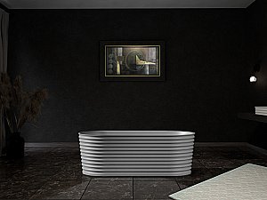 Ванна Abber Stein 170x80 AS9650 белая матовая купить в интернет-магазине Sanbest