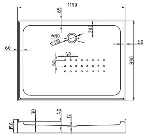 Душевая кабина AvaCan V2012 стандартная купить в интернет-магазине Sanbest