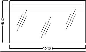 Зеркало с подсветкой Jacob Delafon EB1418-NF 120 в ванную от интернет-магазине сантехники Sanbest