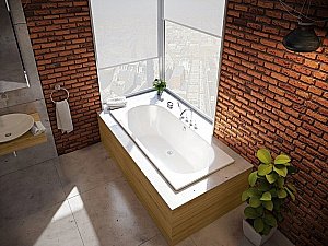 Ванна акриловая Koller Pool Orion Double 170x75 ORIOND170X75 белая купить в интернет-магазине Sanbest