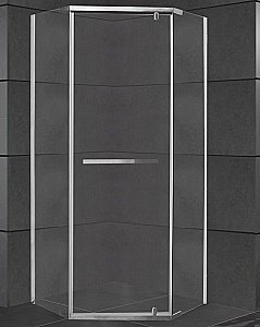 Душевой уголок CeruttiSpa Chika 90x90 CHIKA ZP91T стекло прозрачное/профиль хром купить в интернет-магазине Sanbest